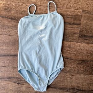 Bloch camisole leotard girls 12 light blue